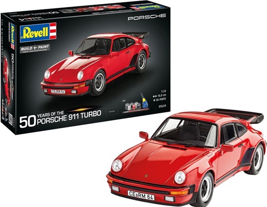 05634 Revell Modelset 50 Years of Porsche 911 Turbo schaal 1/24 86dlg 