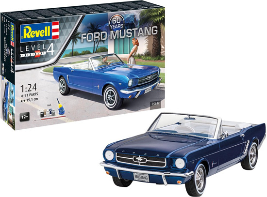 05647 Revell Cadeauset 60th Anniversary of Ford Mustang schaal 1/24 