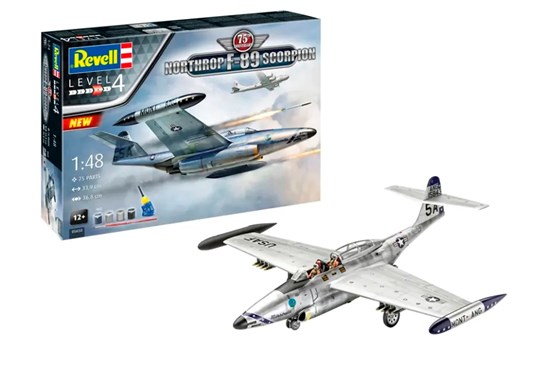 05650 revell 75th Nortrop F-89 Scorpion Straaljager incl. Verf & Lijm 75dlg 1/48 