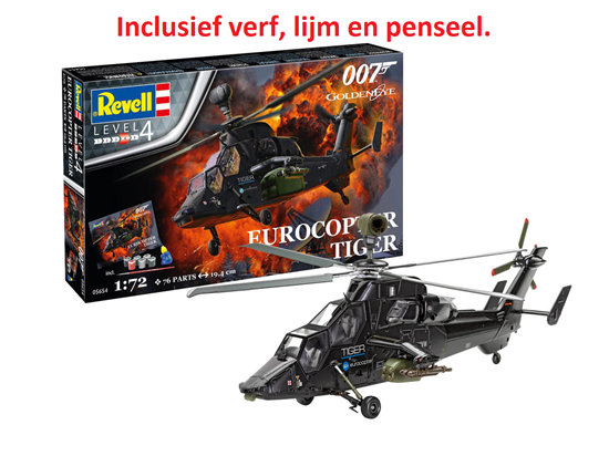 05654 revell Europcopter Tiger 007 Goldeneye incl. Verf & Lijm 1/72  