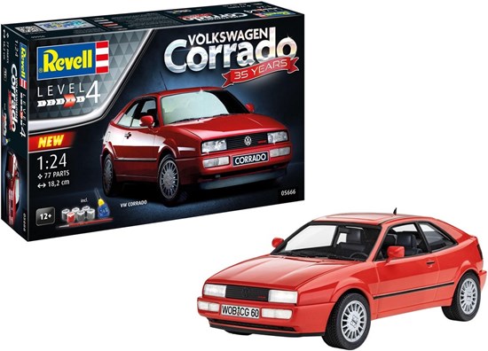 05666 Revell Cadeauset 35 Years Volkswagen Corrado schaal 1/24 MET Lijm en Verf 