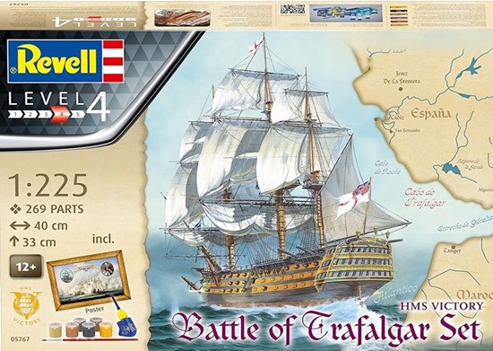 05767 revell HMS Victory Battle of Trafalger set compleet 1/225 269dlg 