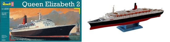 05806 revell Queen Elizabeth II Cruiseschip 1/1200 36dlg 