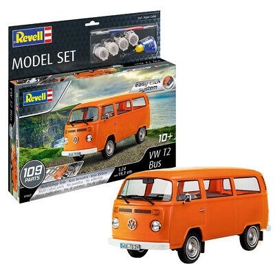 67667 Revell model set VW T2 Bus Easy Click 1/24 109 onderdelen 