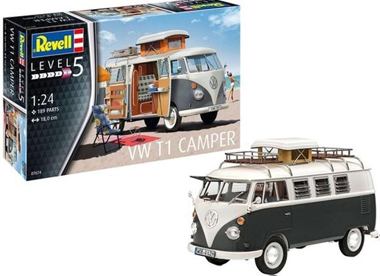 07674 revell VW T1 Camper 1/24 189dlg