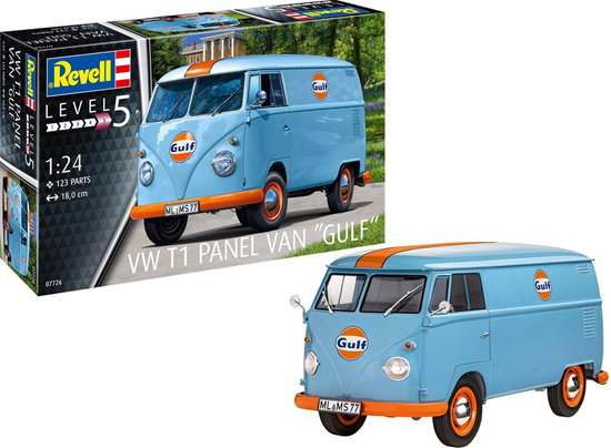 07726 Revell Volkswagen T1 Panel Van "GULF" schaal 1/24 