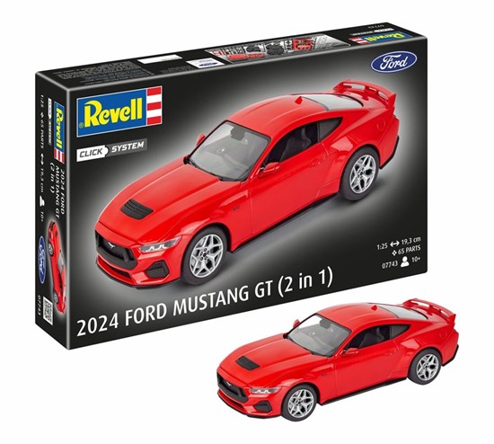 07743 Revell 2024 Ford Mustang GT (2in1) schaal 1/25 
