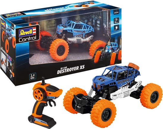 24594 Revell RC Car Destroyer XS RtR 2.4Ghz schaal 1/18 10Km/h 8+ 
