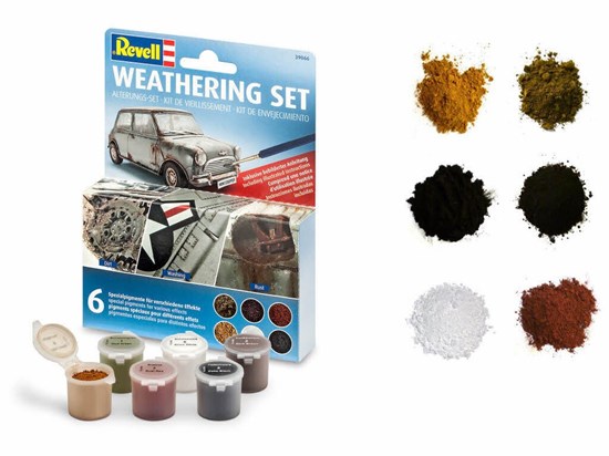 Revell 39066 Set voor verwering - Weathering Set - 6 Pigmenten Effecten set