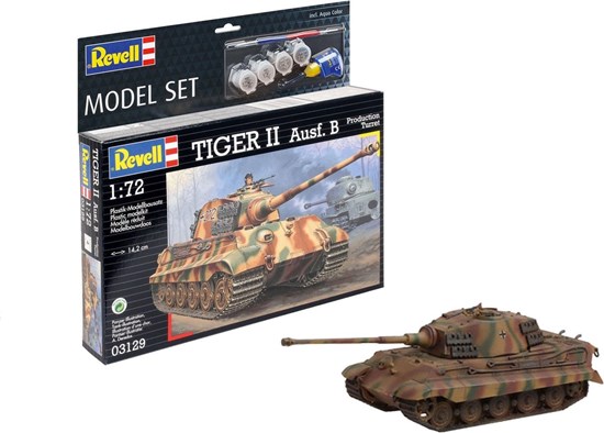 63129 Revell Mdoelset TIGER II Ausf.B Production Turret schaal 1/72 