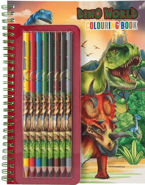 Depesche Dino World kleurboek met kleurpotloden 3+