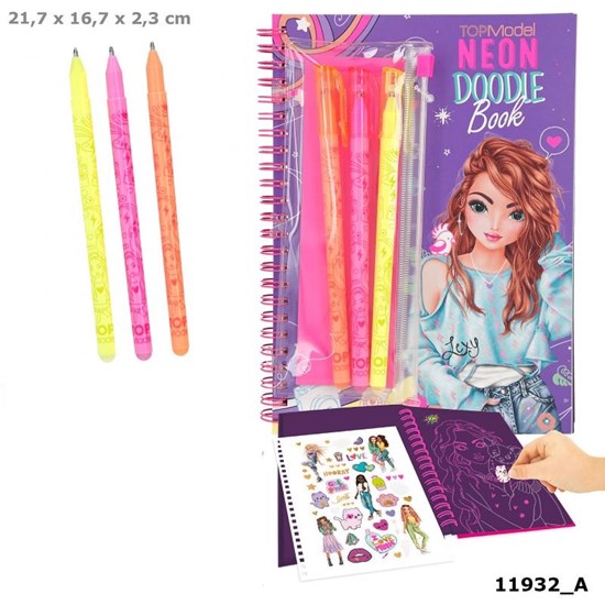 Topmodel Neon Doodle boek