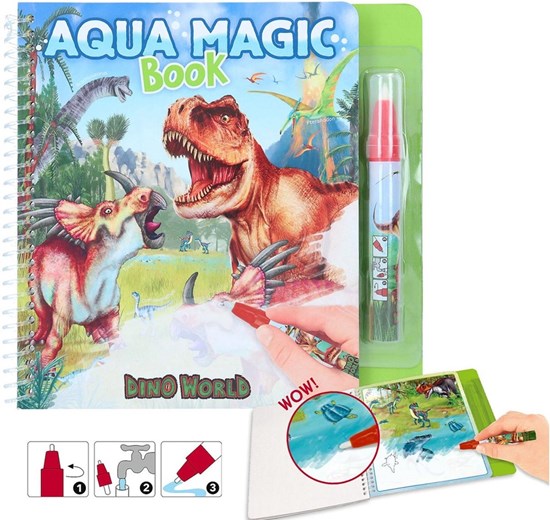 Depesche Dino World Aqua Magic Book kleurboek 3+