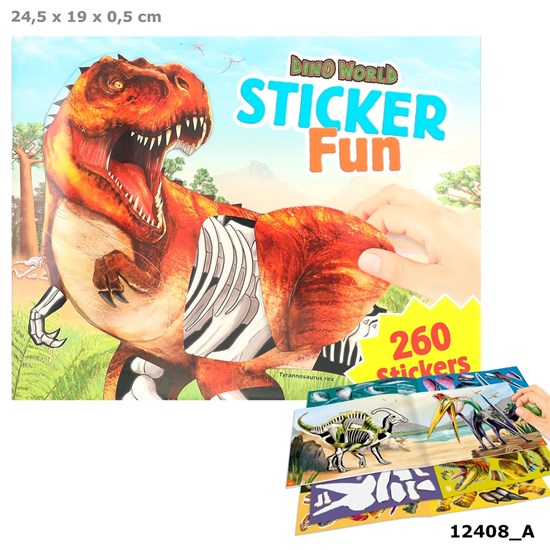 DinoWorld Sticker Fun boek met 260 STICKERS