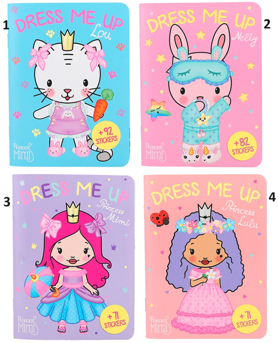 Princess Mimi Mini Dress Me Up boekje assorti 