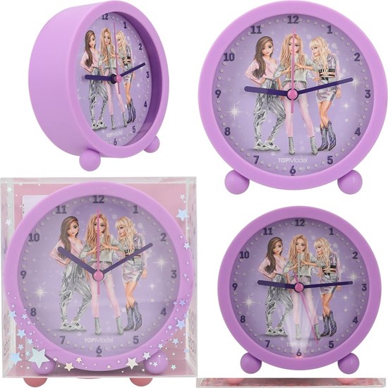 TOPModel Wekker Glitter Queen Paars 