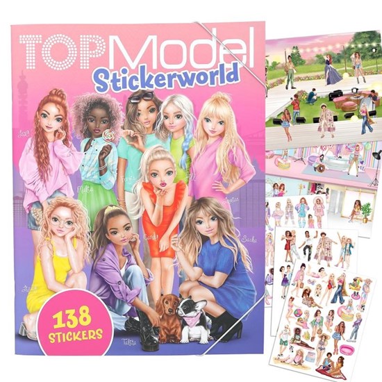 TOPModel Stickerworld boek met 138 Stickers 
