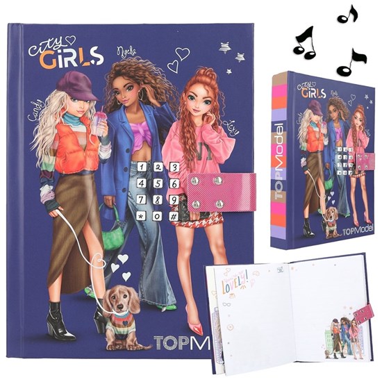 TOPModel City Girls Geheimdagboek met Codeslot