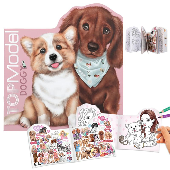 TOPModel Kitty Doggy Kleur & Stickerboek