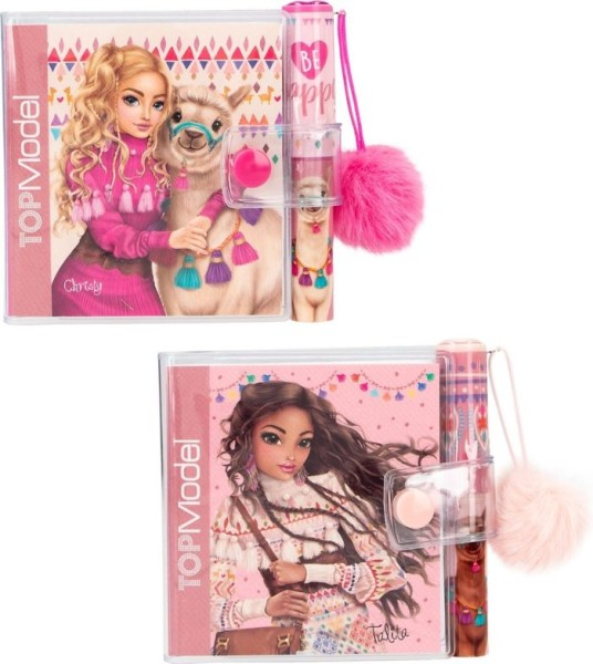 TOPModel Mini Schrijfblok met Pennetje assorti 