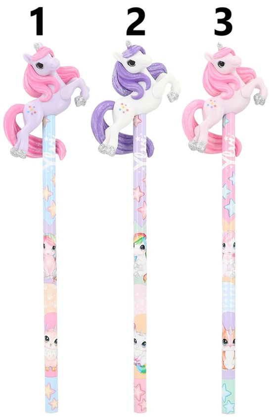 TOPModel Yivi Potlood met Unicorn figuur assorti kleuren 
