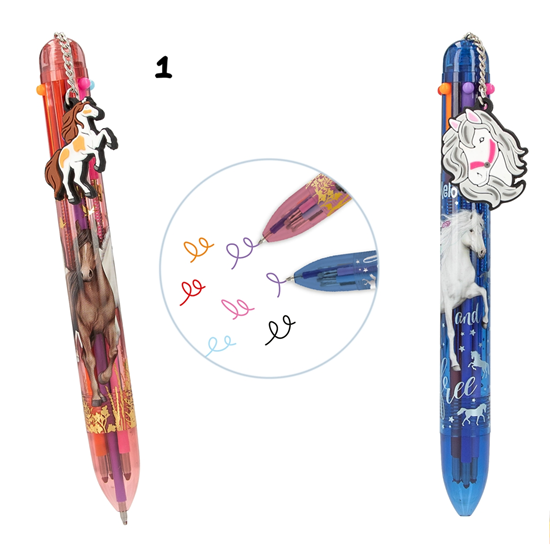 Miss Melody 6 Kleuren pen assorti kleuren 