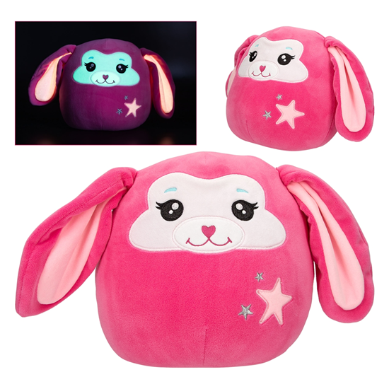 Yivi Swoppies Glow in de Dark Knuffel Konijn Roze circa 20cm 