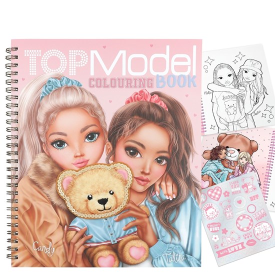 TOPModel Colouring Book Team Teddy Spiraal Kleurboek