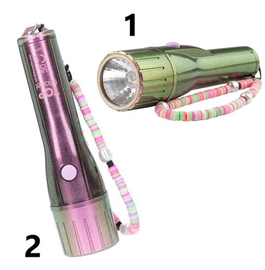 TOPModel Zaklamp met Timer incl. Batterijen ass.kleuren 