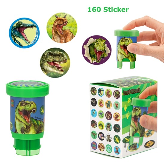 DinoWorld Sticker Stempel met 160Stickers 