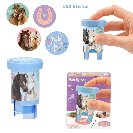 TOPModel Miss Melody Sticker Stempelen met 160 Stickers 