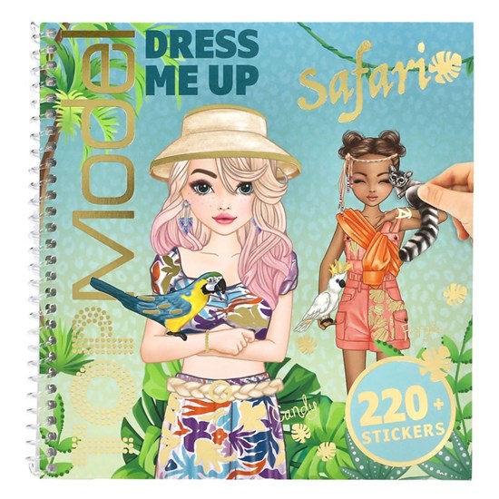 TOPModel Dress Me Up Stickerboek Safari 3+