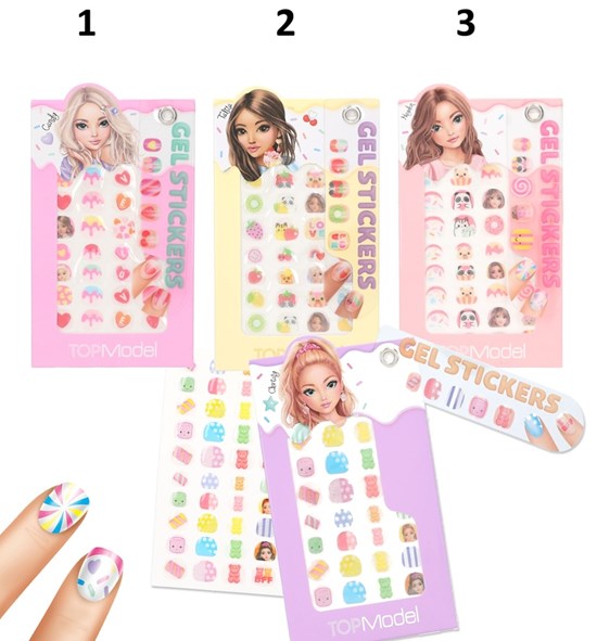 TOPmodel Gel Nagelstickers Candy Glam assorti 