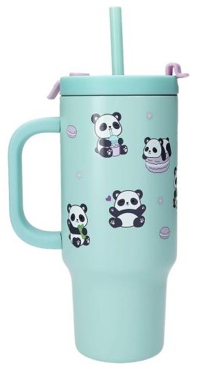 Topmodel PENfection To Go Bkere met Rietje Panda Mintgroen 