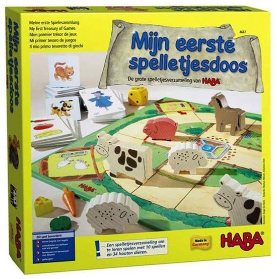 haba Mijn Eerste Spelletjesdoos de Grote Spelletjesverzameling 3+ 