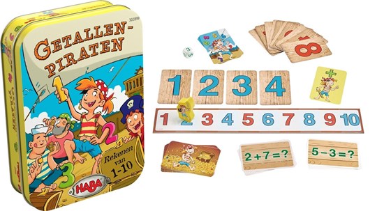 haba Getallen Piraten Reken Spel in Blik 5+ 