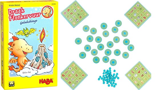 haba Draak Flonkervuur Geluksbingo spel 3+ 