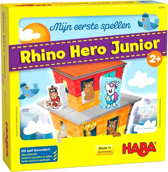 Haba Mijn Eerste Spellen Rhino Hero Junior spel 2+ 