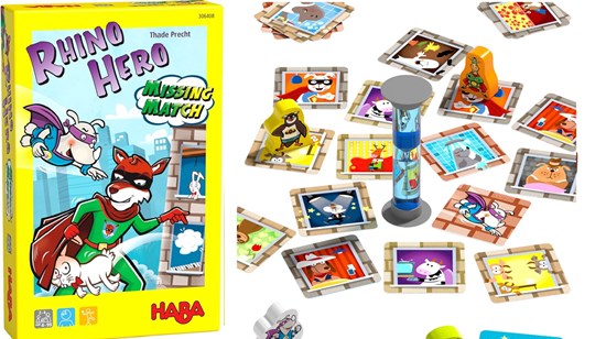 haba spel Rhino Hero Missing Match 4+ 