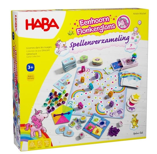 haba Eenhoorn Flonkerglans Spellenverzameling 3+