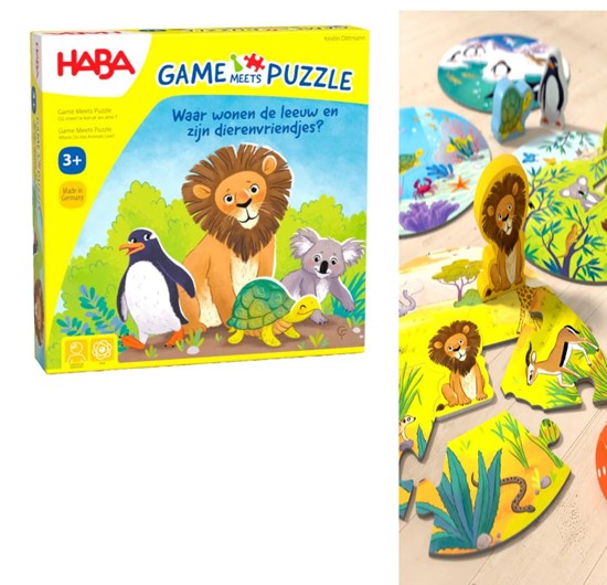 Haba Waar Wonen de Leeuw en Zijn Dierenvriendjes spel 3+ 