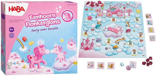 Haba Eenhoorn Flonkerglans Party voor Rosalie spel 4+ 
