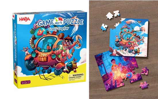 Haba Game meets Puzzle Crazy Copter 5+ 