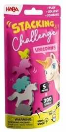 Haba Stacking Challenge Spelletje in Zakje Unicorns 5dlg 6+ 