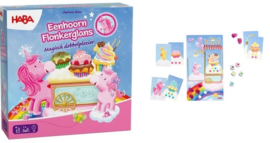 Haba Eenhoorn Fonkerglans Magisch Dobbelplezier spel 4+ 