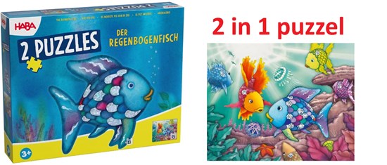 Haba 2in1  Glitterpuzzel De Mooiste Vis Van De Zee 3+