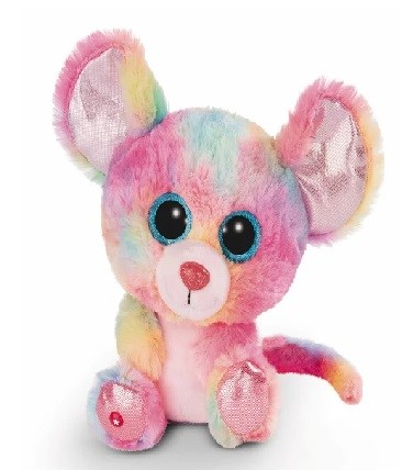 Nici Glubschis Pluche Figuur Candypop Muis Rainbow Colors 25cm