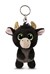 Nici Glubschi Sleutelhanger Stier Bubalu Zwart 9cm