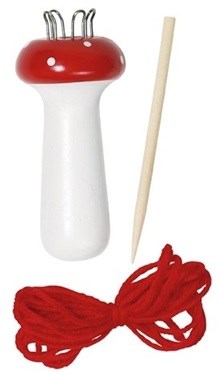 Goki Punnik Paddenstoel met Wol 10½cm hoog