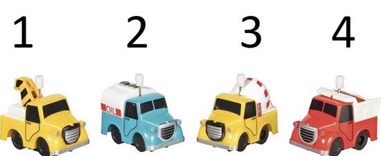 Opwindfiguur Vrachtwagen 4cm ass.kleuren 4+ 